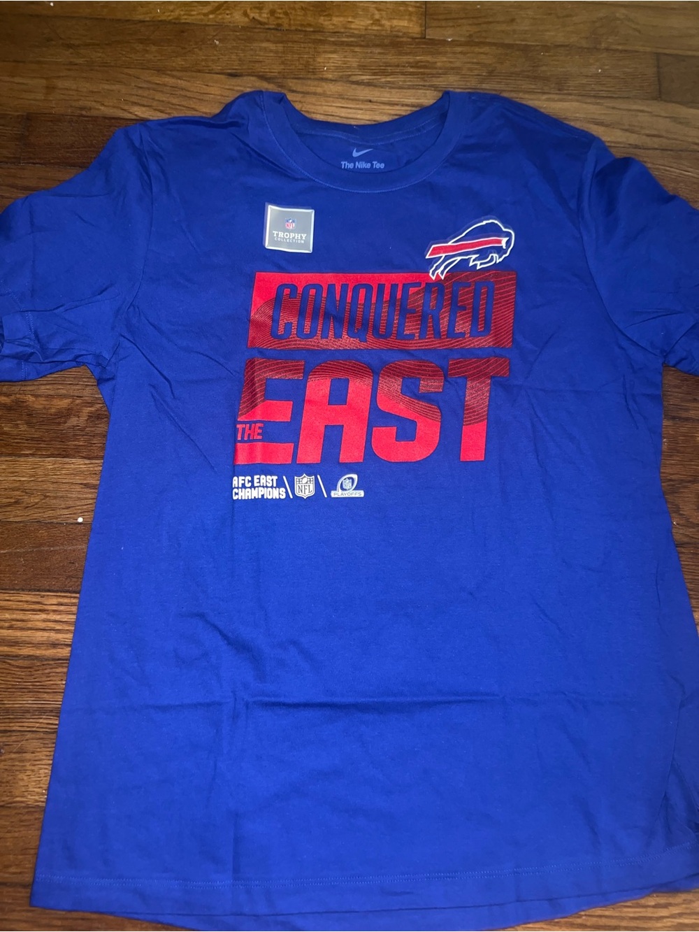 Nike Buffalo Bills AFC East Championship Shirt (Large) NEW NO TAGS LICENSED!